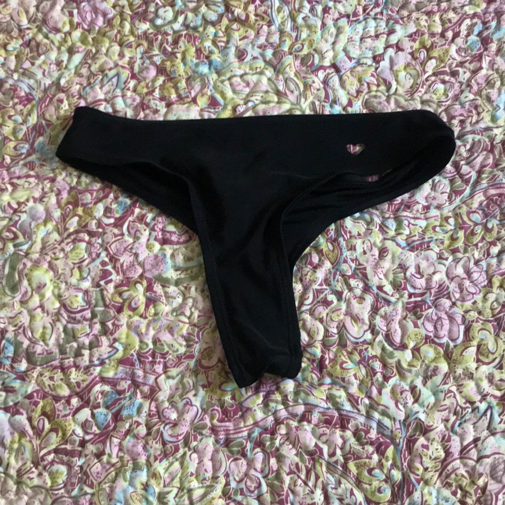 black bathing suit bottoms